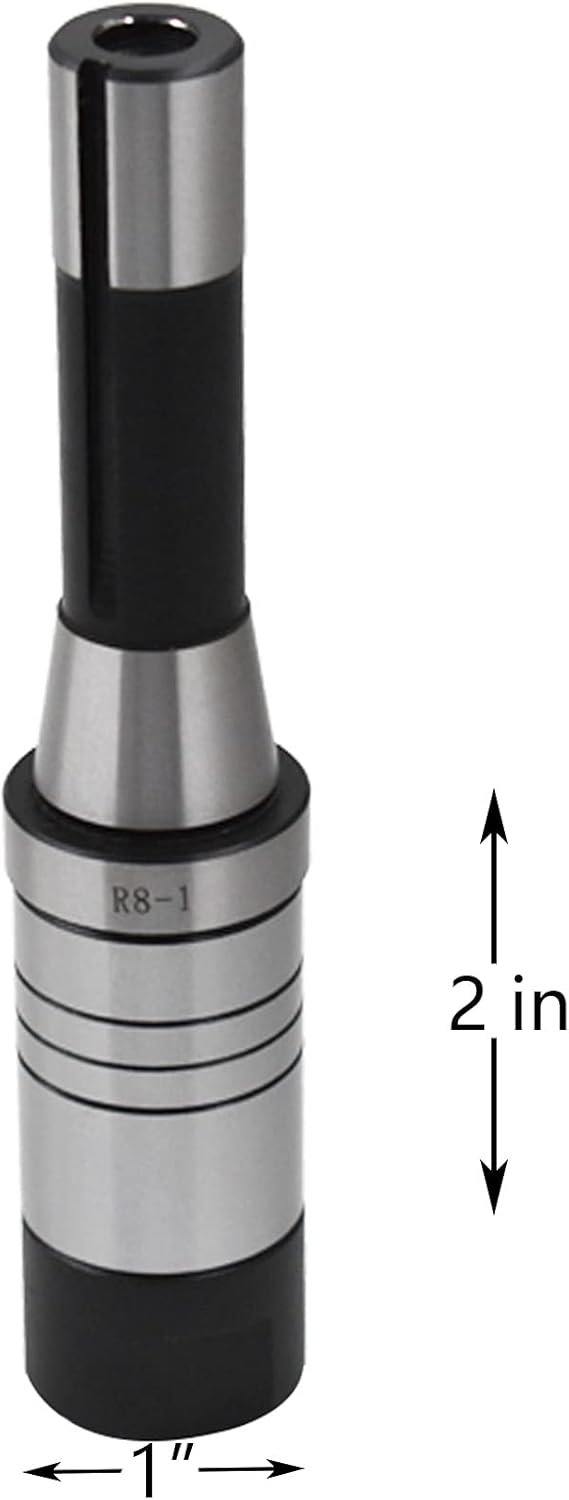 1 Inch R8 Stub Milling Machine Arbor, Slitting Saw Arbor Replacement for Milling Machine Bridgeport