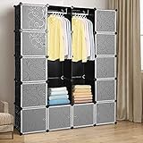armario 140 puertas correderas ✅【Fácil de cuidar】 En la puerta hay un asa perforada para la circulación del aire, para evitar la acumulación de olores. Los paneles de polipropileno son impermeables, resistentes a la humedad, al moho y al polvo. El armario de plástico se limpia fácilmente con un paño húmedo.