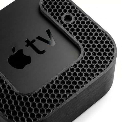Image of VAALI Wall Mount Gadget Compatible with Apple TV 3rd Generation - Secure Plastic Bracket Holder for Streamlined Setup