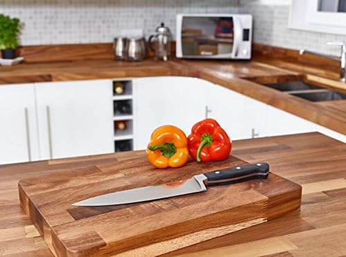 Ross Henery Professional Knives, 5 Piece stainless steel kitchen knife set in a bamboo knife block