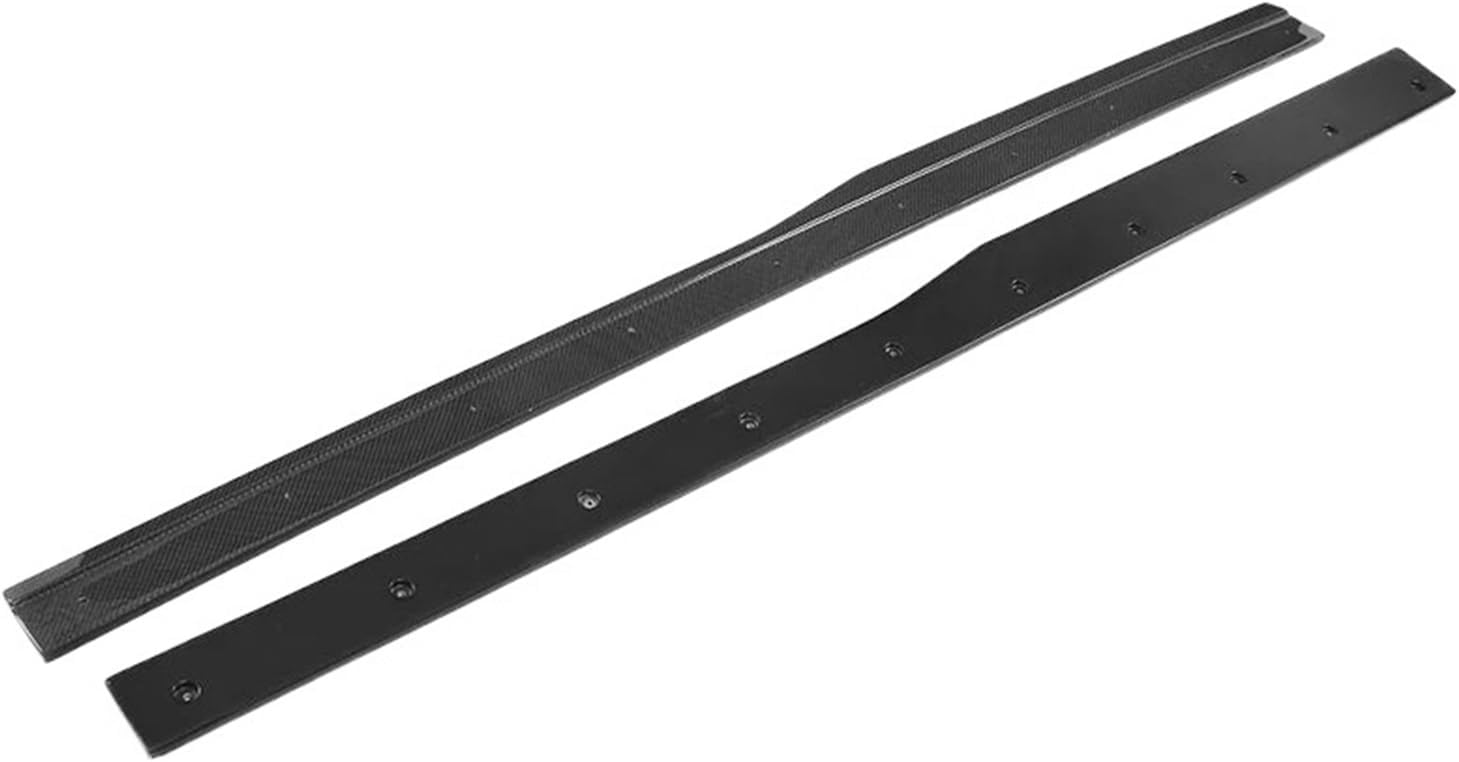 Car Side Skirts Compatible for VW Golf 7 R R-L Hatchback 2014-2016 2PC Door Protector Chin Kit Guard Aprons Carbon Fiber(CF)