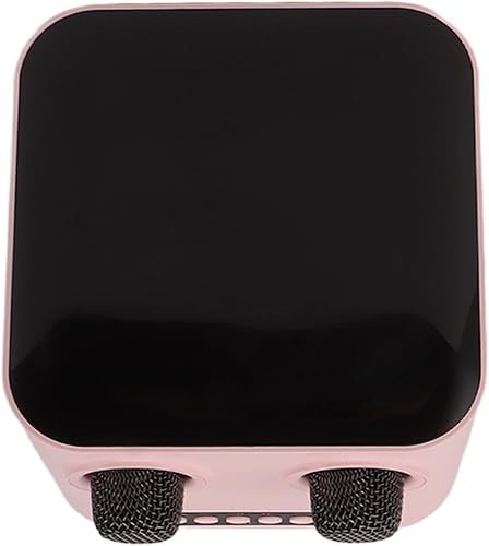 Miniatura 2 de DAUZ Karaoke Machine, Portable Microphone Speaker Set Multiple Music Modes Stylish for Wedding (Pink)