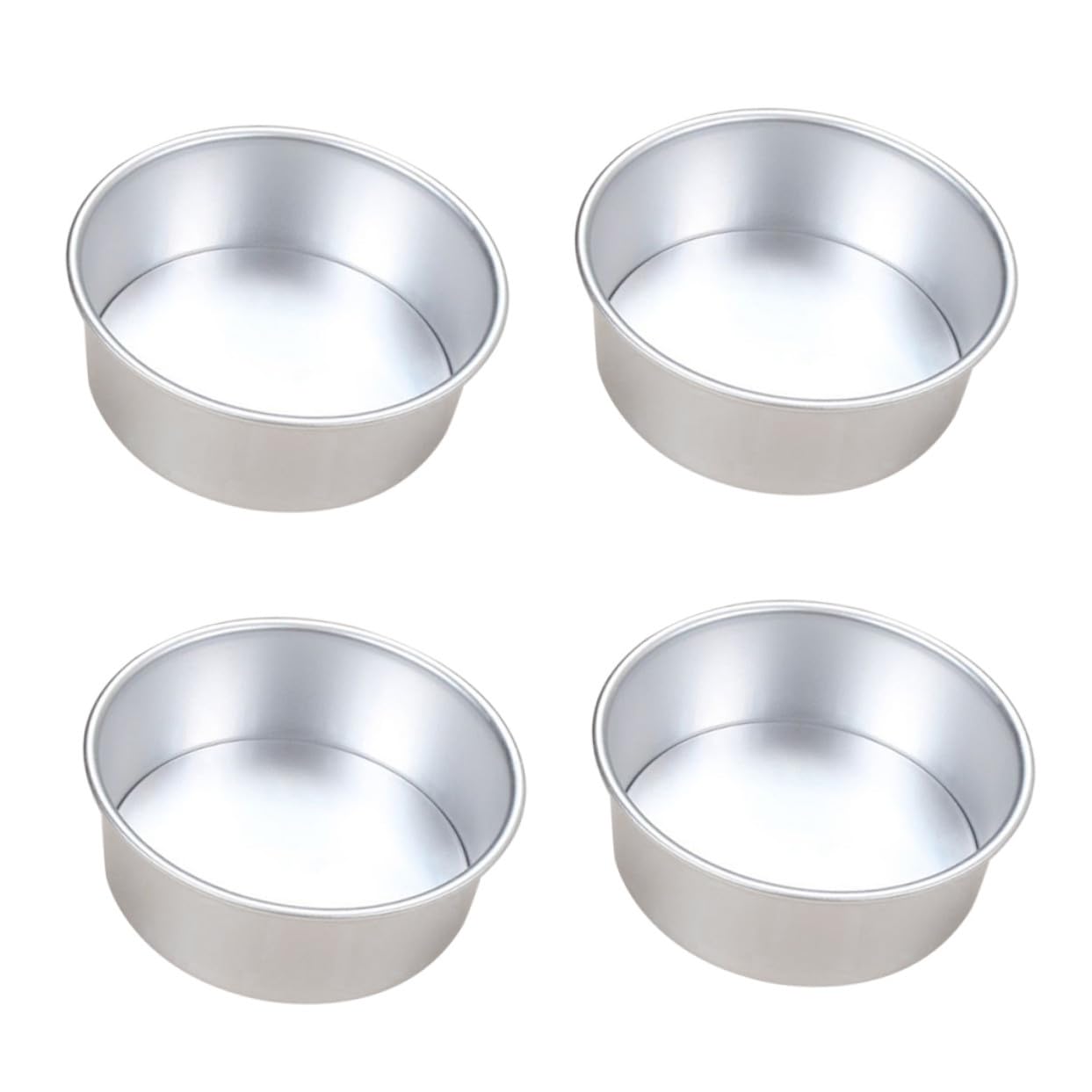 Toyvian 4stücke Runde Kuchenformen Aus Antihaftbeschichtet Mit Abnehmbarem Boden Für Kekse Pudding Schichttorten Und Käsekuchen