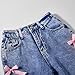 Bow Jeans for Girls Wide Leg Kids Baggy Flare Barrel Denim Pants Plus Size Casual Fall 2025 Youth Clothing High Waisted Cute Preppy Back to School Clothes Tween Teen Y2k Outfits Pockets