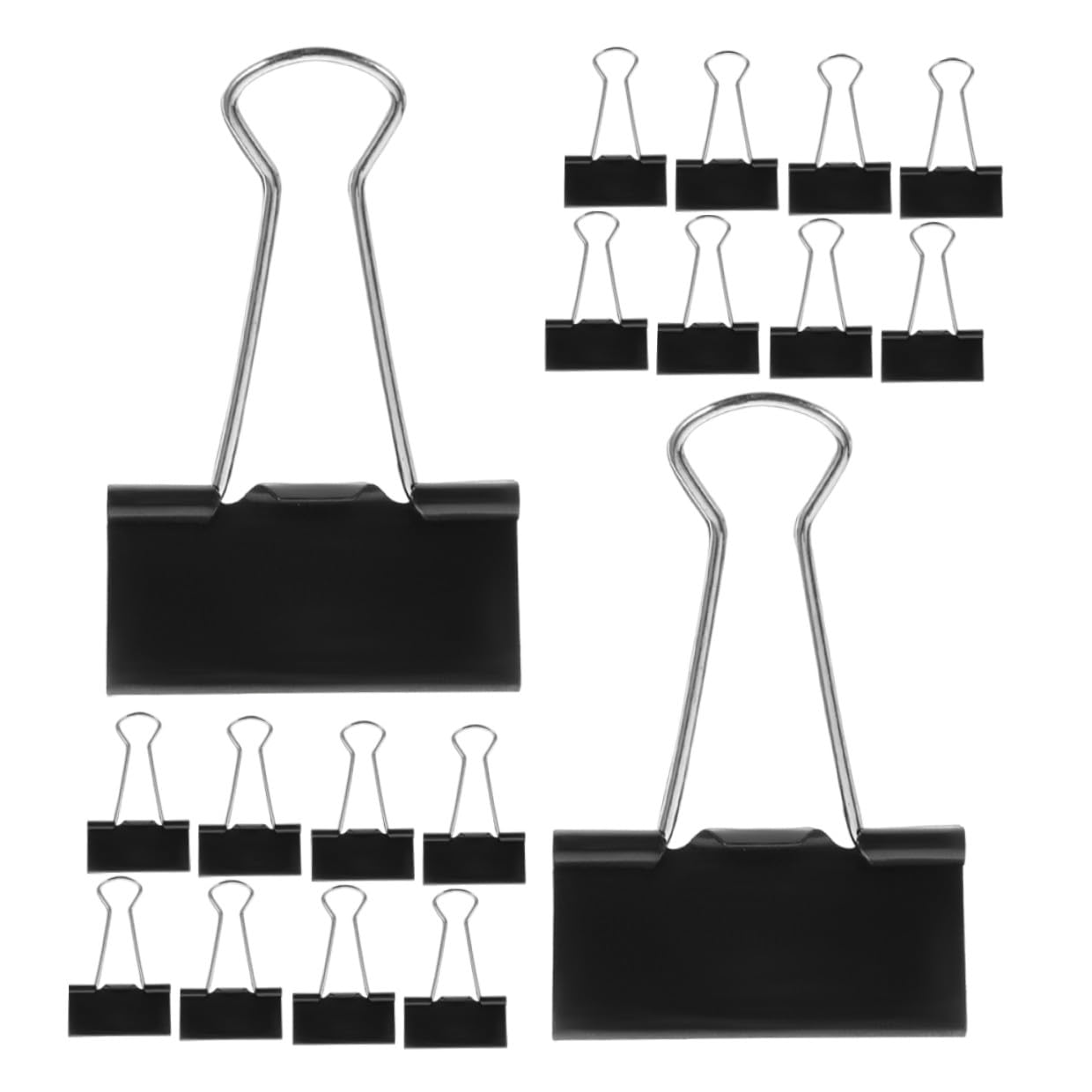 Baluue 60piezas Clips Grandes de Carpeta de Metal para Oficina Profesores Estudiantes y Negocios Clips Metálicos para Encuadernación