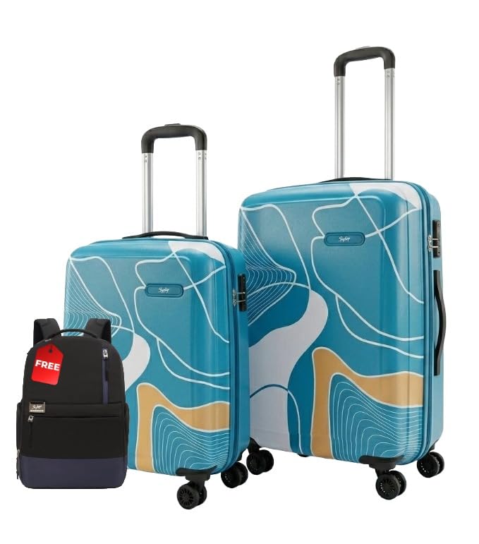 Paradise Set of 2 | 55+65 | Small and Medium | Hard Luggage | 8 Wheel | Scratch Resistant | Combination Lock with Sturdy Anti-Theft Zipper | 5-Year International Warranty-image-34