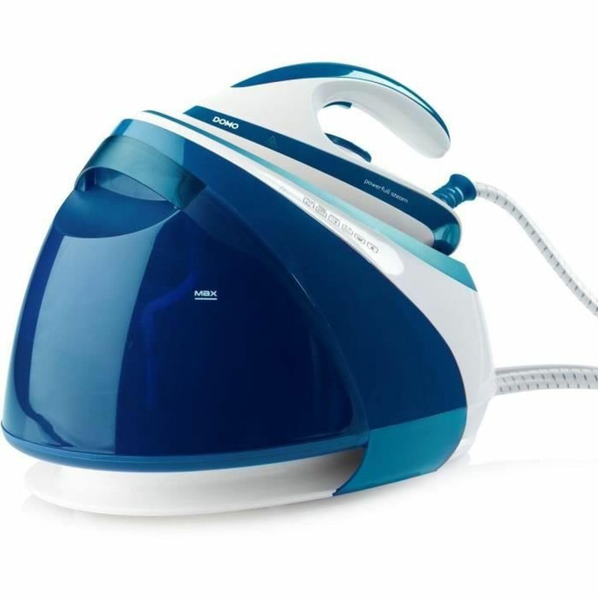 DOMO Centrale Vapeur DO1022S - Vapeur Puissante 7,5 bars - Système anticalcaire - Semelle en céramique - Arrêt automatique - Réservoir amovible 1,8 L - Temps de chauffe 2 min - 3000 W