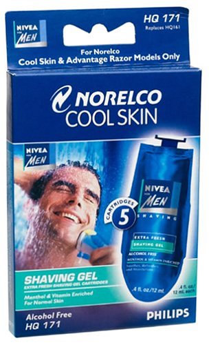 Philips Norelco HQ171 Cool Skin Nivea for Men Gel Replacement Cartridge 5