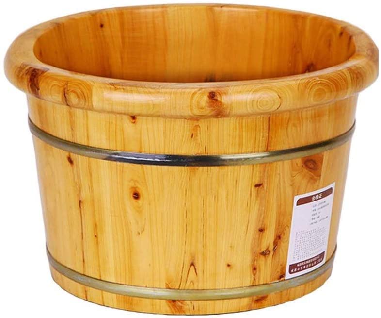 Spa de pies de madera para masaje manual