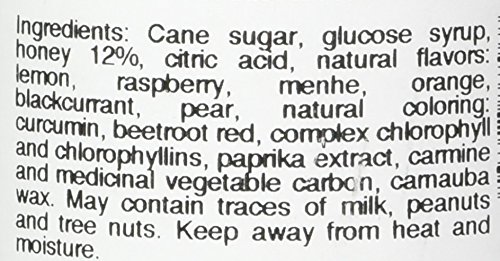 Miniatura 4 de Abeille Diligente - Berlingot French Honey Candies, varios sabores de frutas (frambuesa, menta, naranja, grosella negra, pera), tarro de 6.00 oz