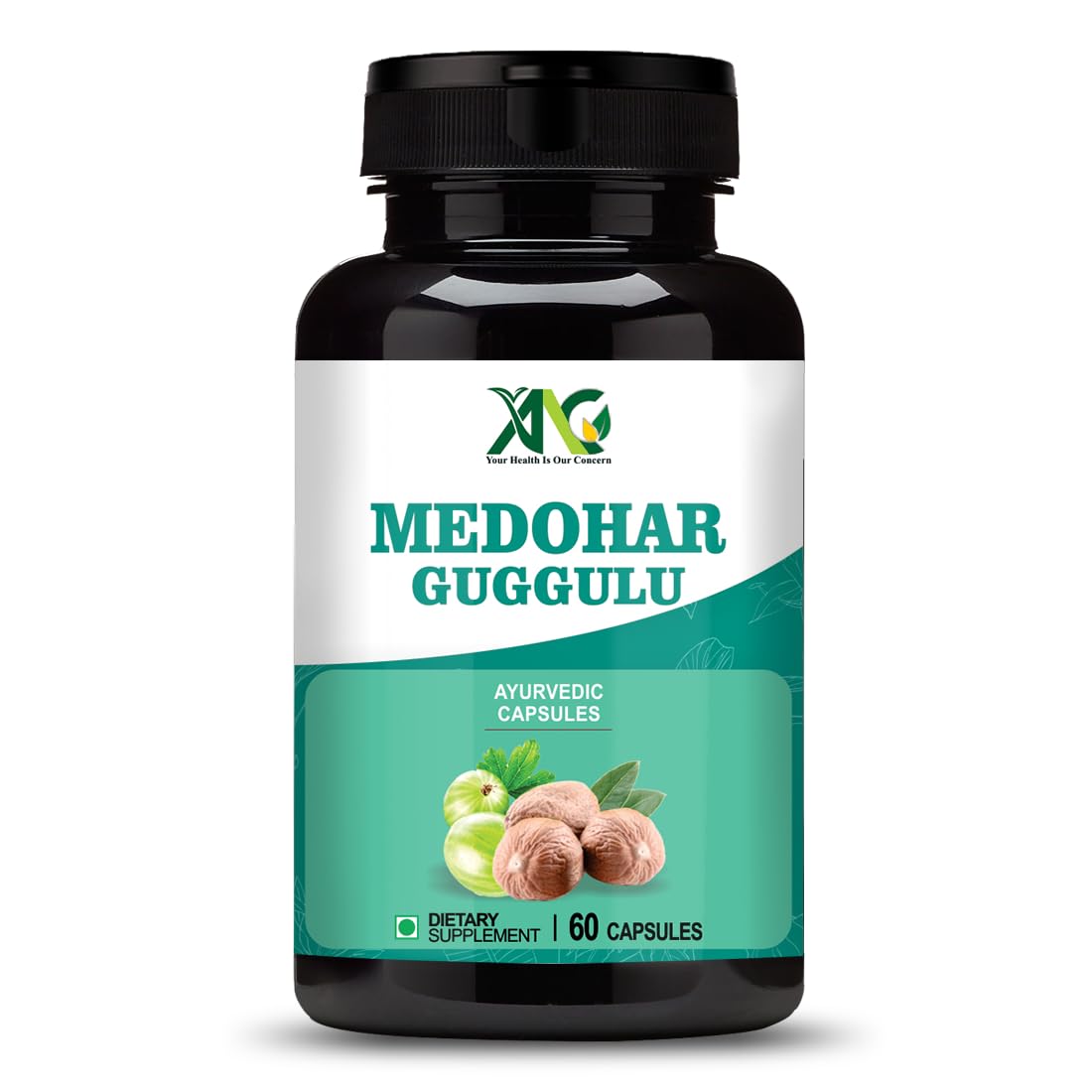 ANC Medohar Guggulu Ayurvedic Capsule. Enriched with Guggulu, Triphala, Trikatu, Castor. 1 Bottle, 60 Capsules-image-49