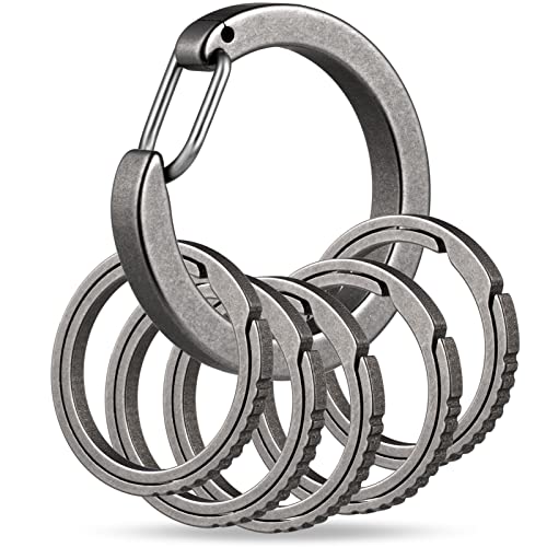 TISUR Small Keyring Clip Key Chain Rings,for Car Keys