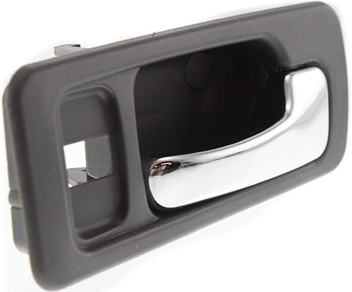Miniatura 4 de Evan Fischer Juego de manijas de puerta interior compatibles con Honda Accord 1990-1993, bisel gris con palanca cromada Sedan frontal, lado del
