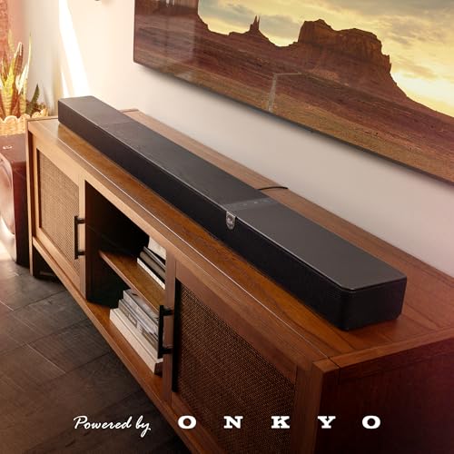 Image of Klipsch Flexus CORE 300 5.1.2 Channel Sound Bar with Dirac Live Room Correction, Dolby Atmos, Custom Tuned Bass and Powered by Onkyo - Black, 54 inch W