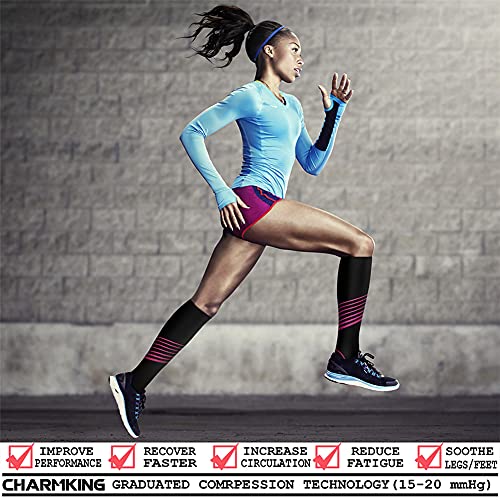Image of Compression Socks (7 Pairs), 15-20 mmhg is BEST Graduated Athletic & Medical for Men & Women, Running, Flight, Travel, Nurses, Pregnant - Boost Performance, Blood Circulation