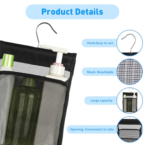 Hanging Bag for Washing Line with Hanger, Easy Hanging Hook for Peg Storage, Reusable Clothes Pegs Bag for Home and Garden - Image 2