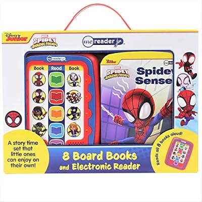 Marvel Spider-man - Spidey and His Amazing Friends- Me Reader Jr. Electronic Reader and 8 Sound Book Library - PI Kids: Me Reader Jr