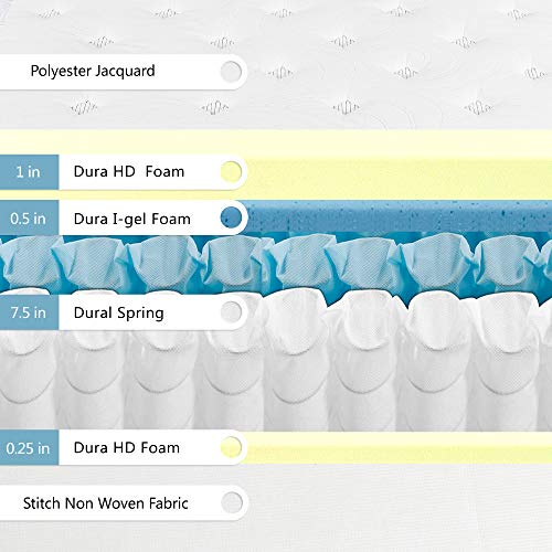 Primasleep 10 Inch Hybrid Comfort Tight Top Spring Mattress, Twin #TOP7