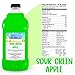 Coolbreeze Sour Green Apple Frozen Drink Machine Mix - Ready to Use Frozen Slushie Flavor Syrup - 1/2 Gallon Bottle