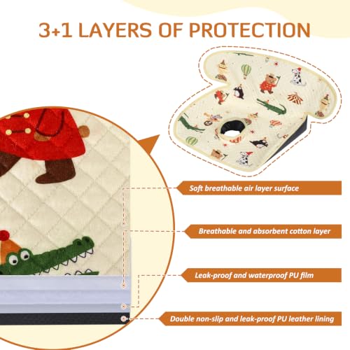 Image of INFANZIA Car Seat Protector Liner for Potty Training Toddler,Circus, 1 Pack | Waterproof & Leakproof Carseat Liner Dry Seat, Baby and Infants Piddle Pad for Strollers, High Chairs, Machine Washable