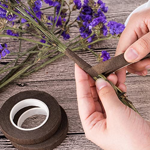 Woohome 15 Roll Florist Stem Wrap, 12mm Width Floral Tape Bouquet Tape, 90 Feet/Roll Flower Tape