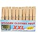 Produktbild 1a-becker Wäscheklammern XXL aus Holz große Holzwäscheklammern 20 Stück