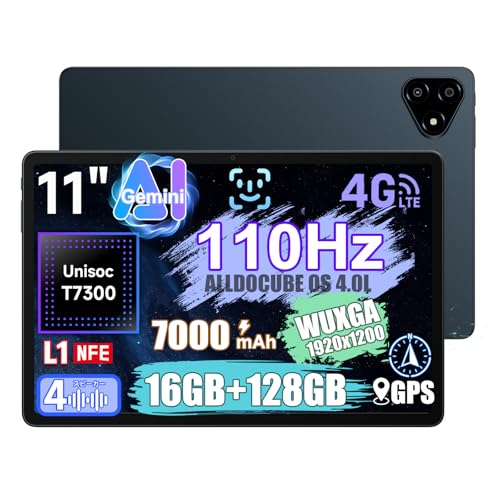ALLDOCUBE iPlay 70E ^ubg 11C` 110HztbV[g Unisoc T7300 AnTuTuXRA65_ NAbhXs[J[ 1200×1920 WUXGA𑜓x F GPSdqRpX 16GB+128GB