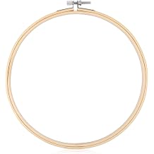 Embroidery Hoop, KISSBUTY 7.9 inch/ 20cm Bamboo Embroidery Hoop Round Bamboo Circle Cross Stitch Hoop Ring for Art Craft Handy Sewing 1
