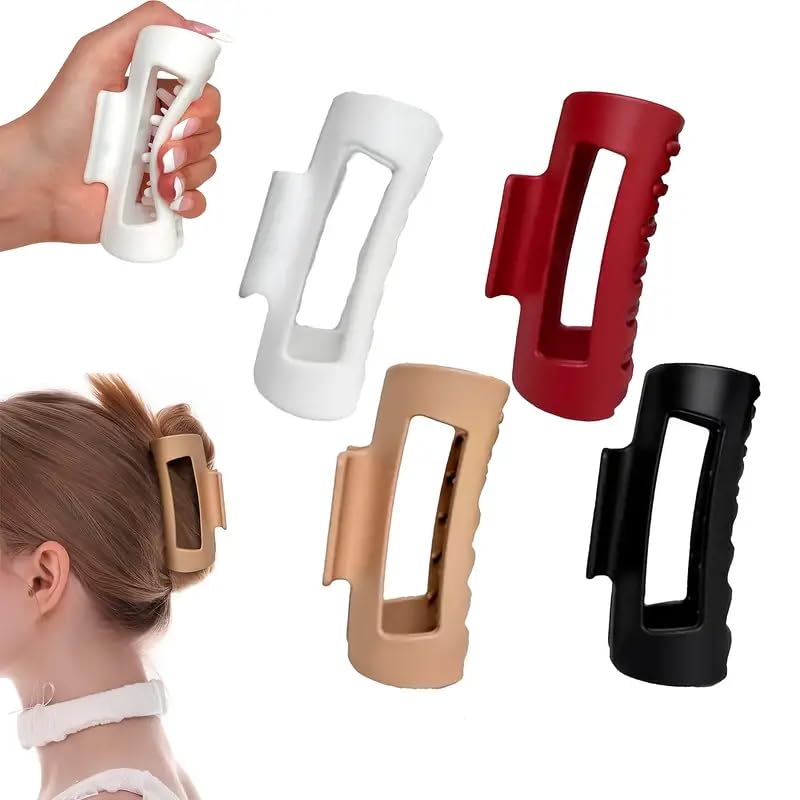 Prityka Beauty 5 Pack Silicone Cloud Hair Claw Clips, Non-Slip Gentle Hair Clips for Women, Versatile Hair Accessories for All Hair Types-image-20
