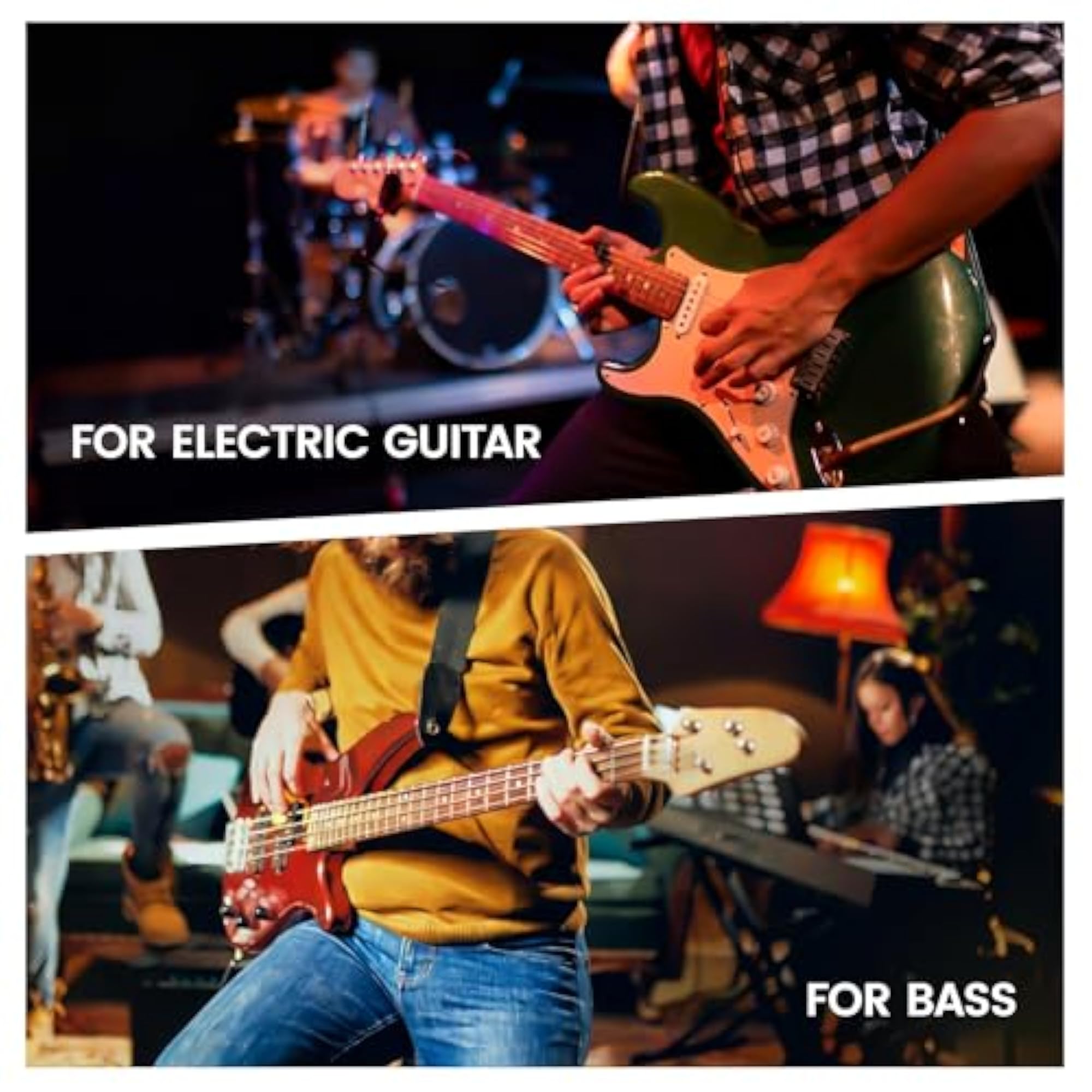 Dual Stomp Effects Guitar Pedals, Rechargeable Processor
