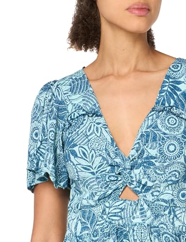 Image of Angie Women's Angie Women's Deep V Maxi Dress with Cutout