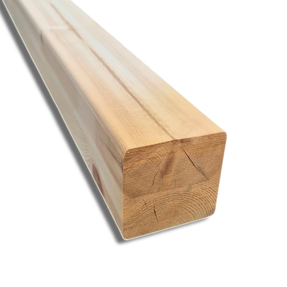 Trave in Pino Bilama Piallato 9x9 cm, 240 cm - Travetto in Legno Naturale per Bricolage
