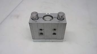 FESTO DFM-32-30-P-A-GF 170856, 0.8 M/S Maximum Speed, 2-10 BAR Operating Pressure, 30 MM Stroke, 32 MM BORE, Double Acting, Dual Rod, Elastic Cushioning Rings/Pads AT Both Ends, Guided Actuator, M5