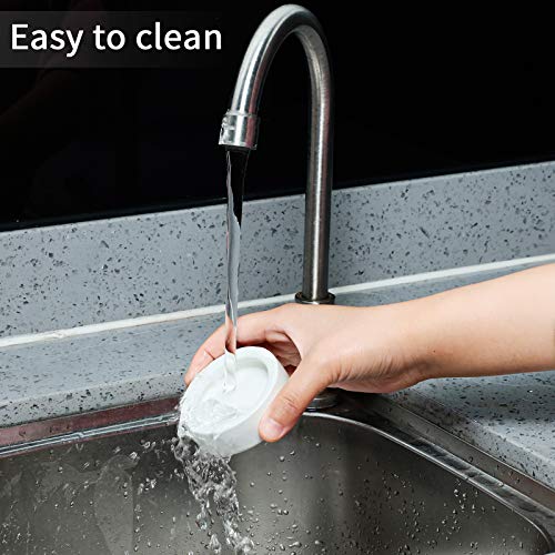 Meanplan 4 Pieces Reptile Water Food Bowl Terrarium Bowls Worm Dish Ceramic Pet Bowls Mini Reptile Food Ceramics Water… - Image 7