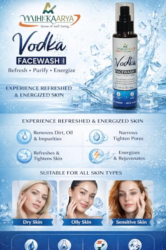 Image of Vodka Face Wash for Men & Women - 100ml | Deep Cleansing & Refreshing Skincare