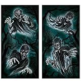 Haunted Forest Window Silhouettes