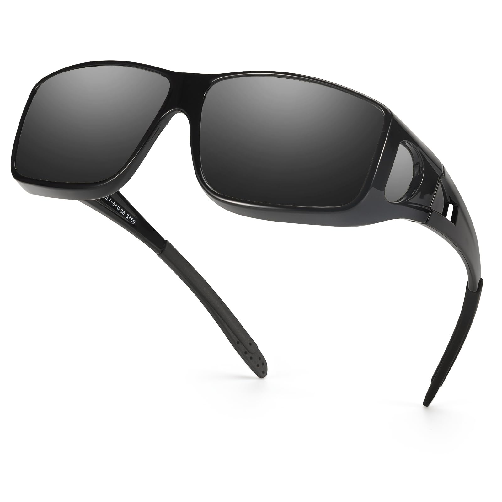 TJUTR Surlunettes de Soleil Polarisées Sur-Lunettes de Soleil pour Femme et Homme - Anti-éblouissement - Conduite, Cyclisme, Sport et Loisirs - Protection UV400