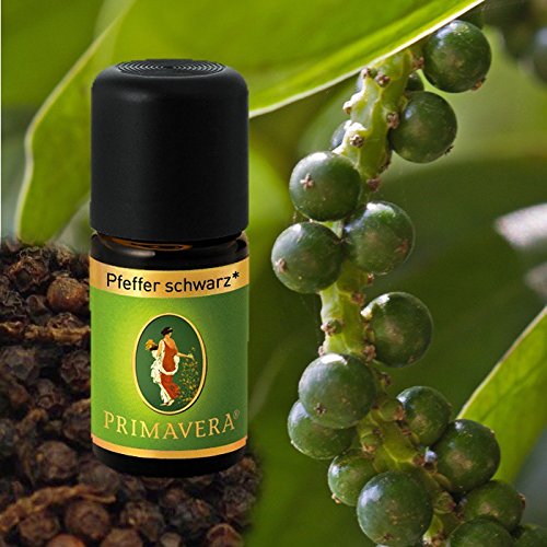 Preisvergleich Produktbild Primavera Bio Duftöle für Aromatherapie zu je 5ml, Duft:Pfeffer schwarz Bio