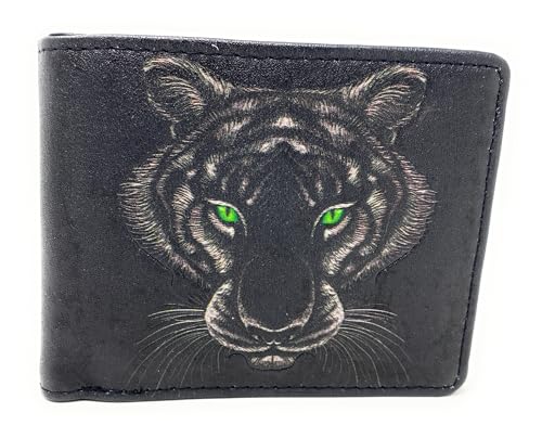Shag Wear Tiger Claw Wallet for Men Vegan Faux Leather Wildlife Animal Design