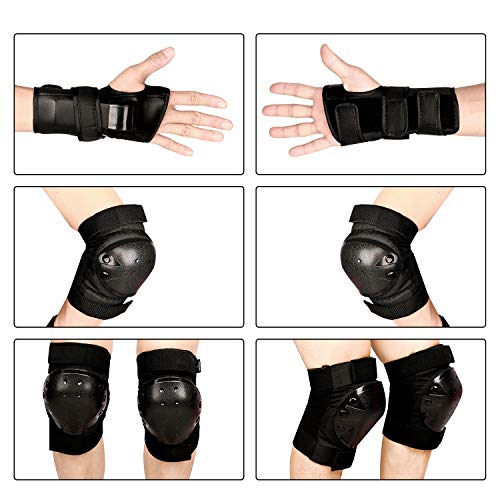 image for sphaiya Youth/Adult Protective Gear Set Knee Pad Elbow Pads Guards Pro