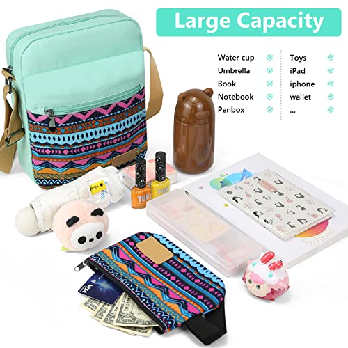 Kemy's Small Canvas Crossbody Bag For Teen Girls, Lightweight Messenger Shoulder Bags Cross Body Purse For Girls And Women #TOP3