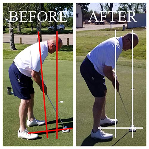 Eye Putt Pro Golf Training Aid Putting Alignment Mirror By 911 Golf | Visually Learn A Professional, Consistent & Confident Putting Setup | Eyes Over Golf Ball & Eyeline With Perfectly Leveled Putter #TOP5