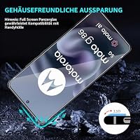Lutree für Motorola Moto G86 5G für Panzerglas Schutzfolie, 2+2 Stück Schutzglas + Kameraschutz Folie, 9H Härte HD Displayschutz Anti- Kratzer Bläschenfrei Displayfolie – Ansicht 5
