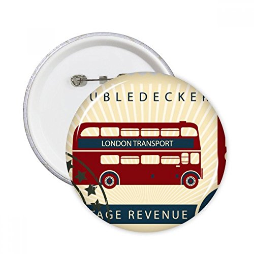 Pins Angleterre doubledecker pour personnaliser vos vestes en tissu