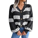 Sweater Strickmantel Locker Bequem Cardigan Für Damen Warmer Strickcardigan Strickjacke Strickjacke Valentinstag Kurve Waffel Weihnachten Kurve Mantel Strickpullover GemütlichLangarm Grobstrick