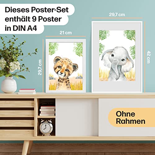 Poster animaux africains CreativeRobin : l'éveil poétique de bébé