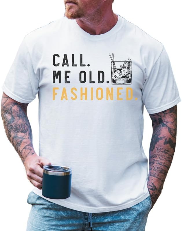 Comfort Colors® Bourbon Gifts for Men, Call Me Old Fashioned Shirt, Whiskey Shirt, Whiskey Lover Gift, Bourbon Lover Shirt