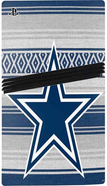 Skinit Decal Gaming Skin Compatible with PS5 Pro Bundle - Officially Licensed NFL Dallas Cowboys Trailblazer Design
