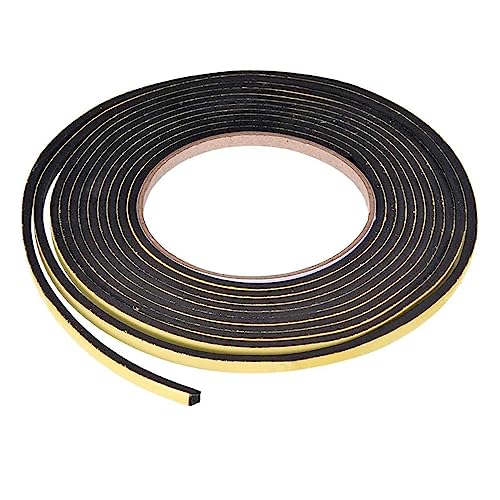 TOP-VIGOR Sealing Foam Tape 5mm(W) x 3mm(T) x 4M/13ft(L), Self Adhesive Weather Strip for Window Door Insulation
