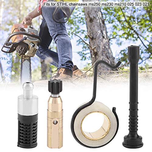 Chainsaw Oil Pump Worm Gear Oil Pipe Filter Set Accessory Kits for STIHL MS 250 MS230 MS 210 by Delaman